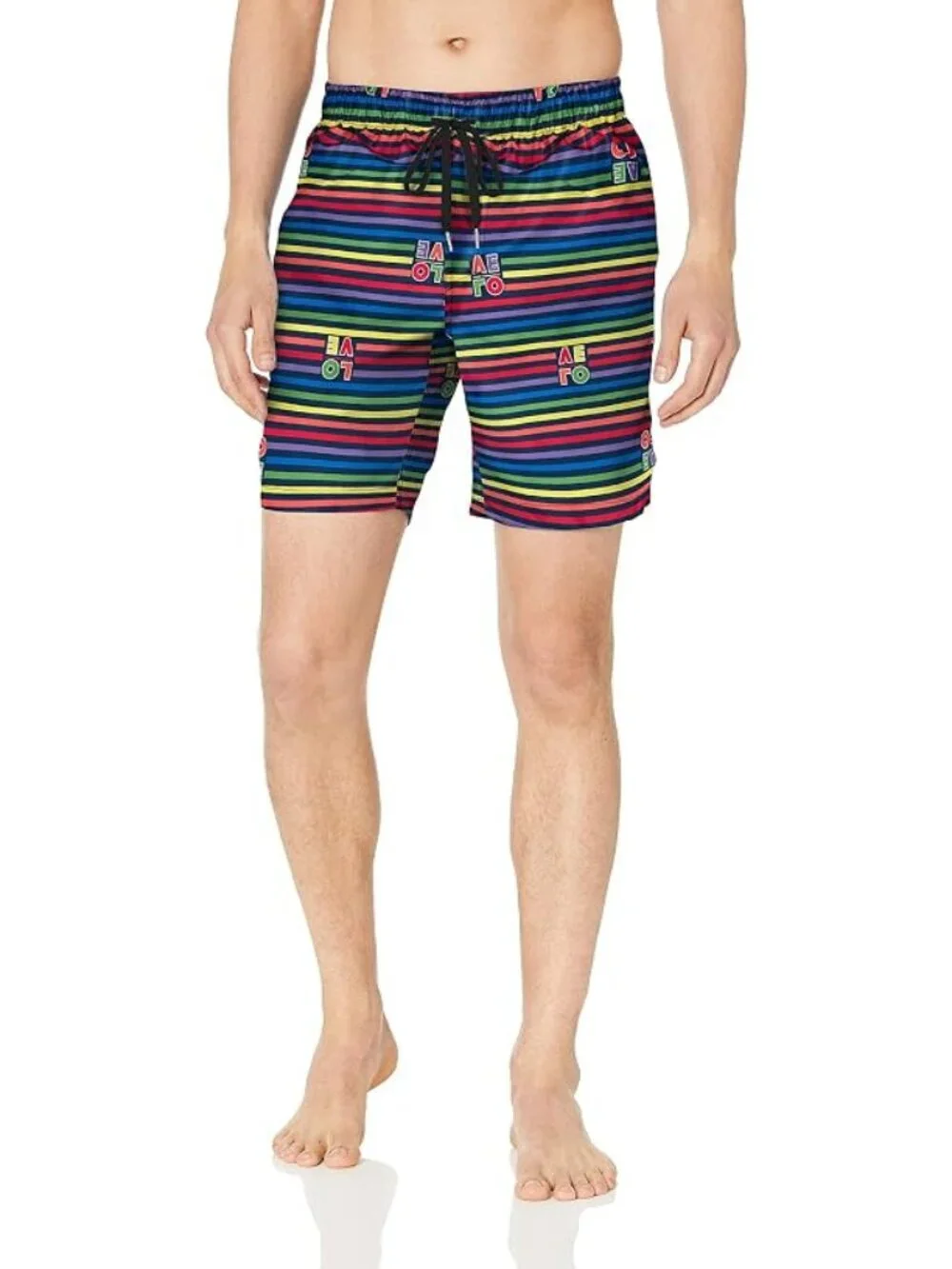 2(X)IST Mens Quick Dry Printed Board Shorts with Pockets